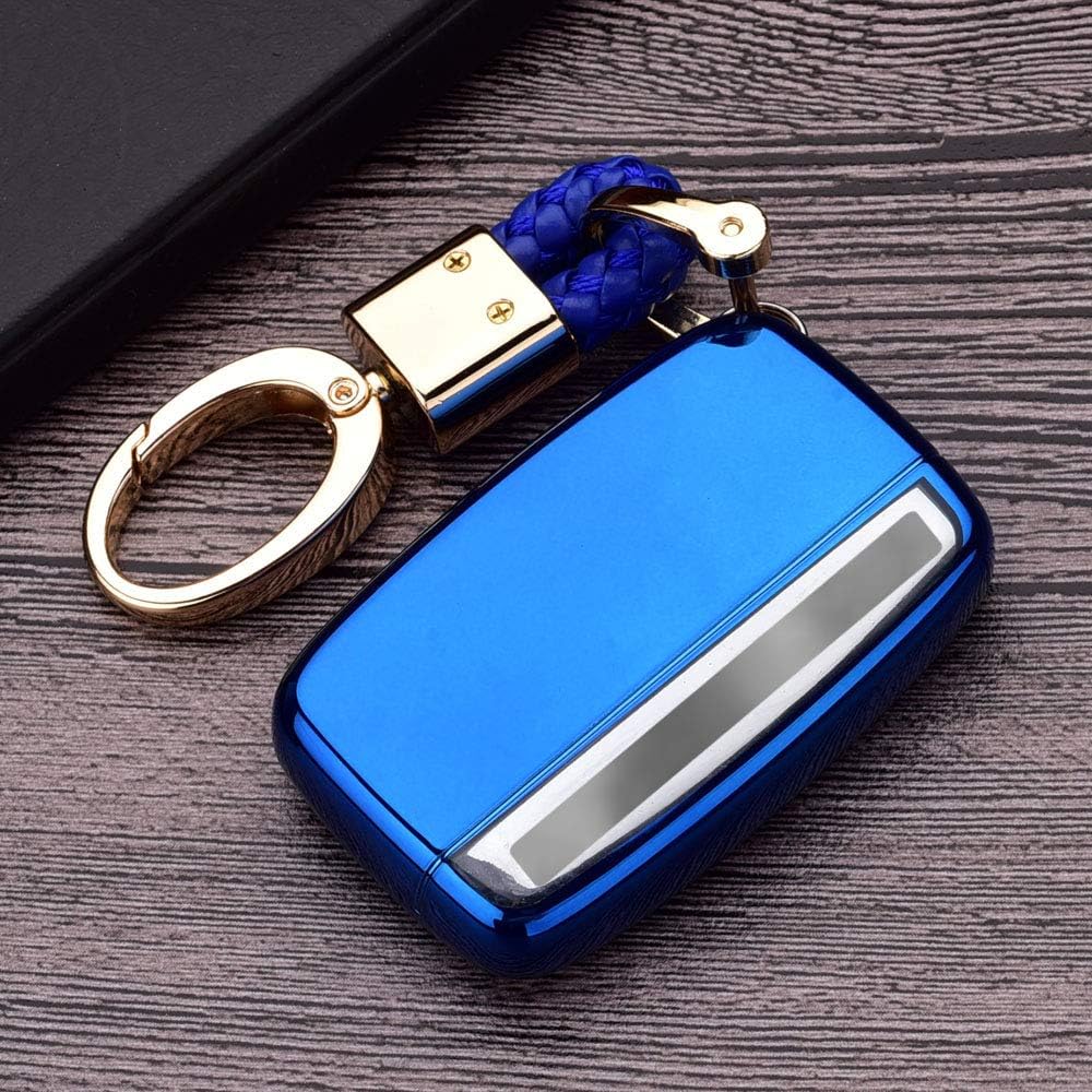 ROYALFOX (TM 5 botones TPU Smart Remote Key Fob Case Cover For Land Rover Defender Discovery Sport LR2 LR3 LR4 Range Rover Sport EVOQUE y Jaguar XF