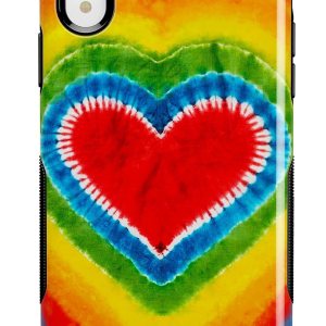 Casely Funda para iPhone XR  Funda con diseño de corazón teñido anudado Casely Funda para iPhone XR  Funda con diseño de corazón teñido anudado