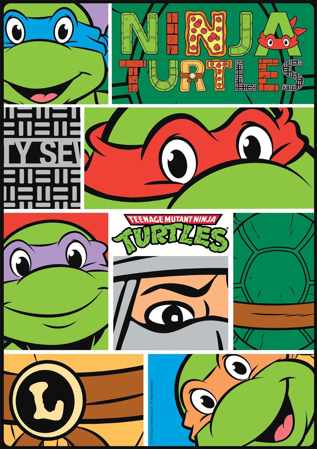 Buffalo Games – TMNT – Primeros planos – Rompecabezas de 300 piezas grandes para adultos rompecabezas desafiante perfecto para noches de juego – 300