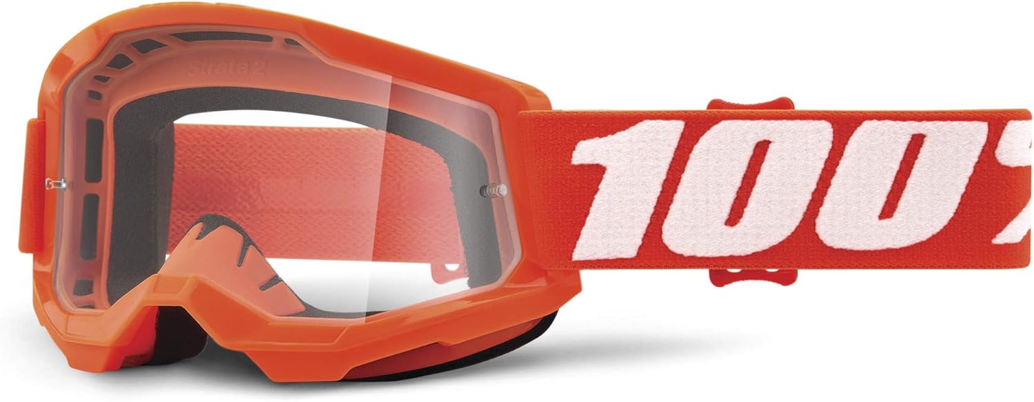 100% Strata 2 Sand – Gafas protectoras para motocross y bicicleta de montaña, MX y MTB Racing