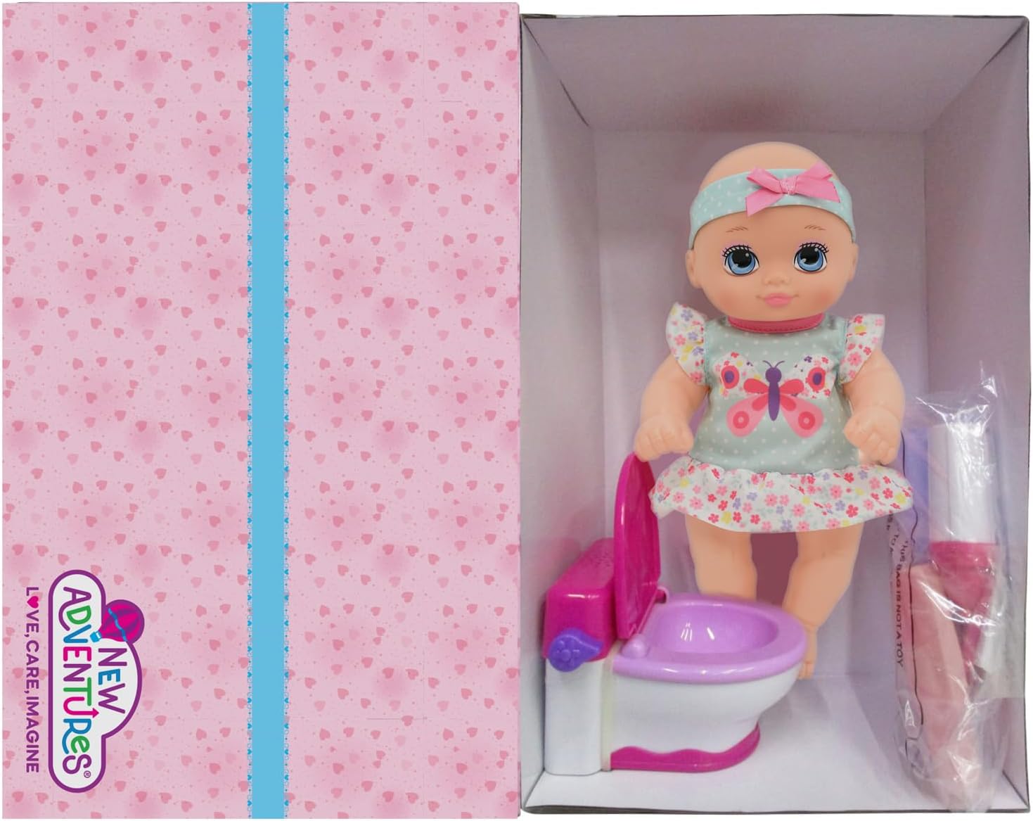 New Adventures – Little Darlings – It’s My Potty Muñeca de 10 pulgadas con silla para orinal (3518)