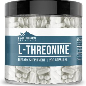 Earthborn Elements L-treonina 200 cápsulas, aminoácidos esenciales, puro y sin diluir, sin aditivos Earthborn Elements L-treonina 200 cápsulas, aminoácidos esenciales, puro y sin diluir, sin aditivos