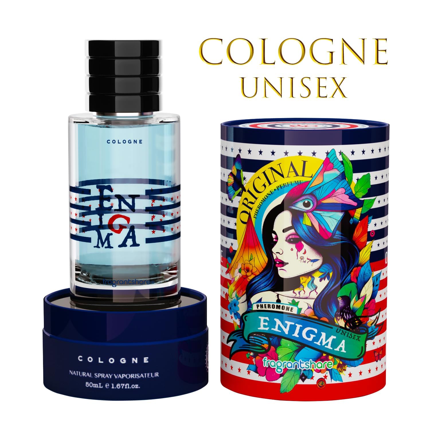 FragrantShare Colonia para hombres y mujeres EDP Perfume para Enigma Aceite de Feromonas Original Fragancia -1.67 oz (1.7 fl oz)