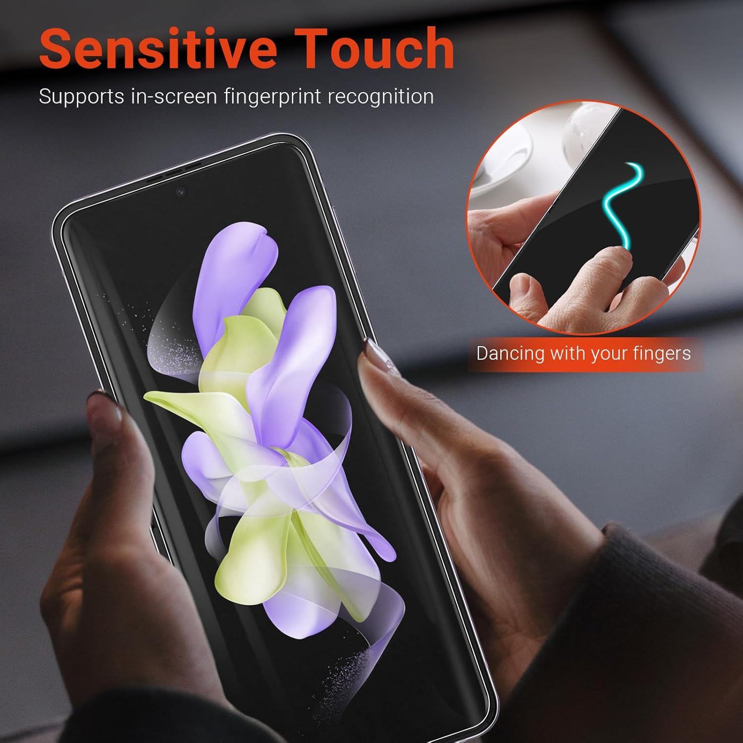 Paquete de 3 protectores de pantalla para Samsung Galaxy Z Flip 5, TPU suave de alta calidad, compatible con fundas, fácil instalación, alta