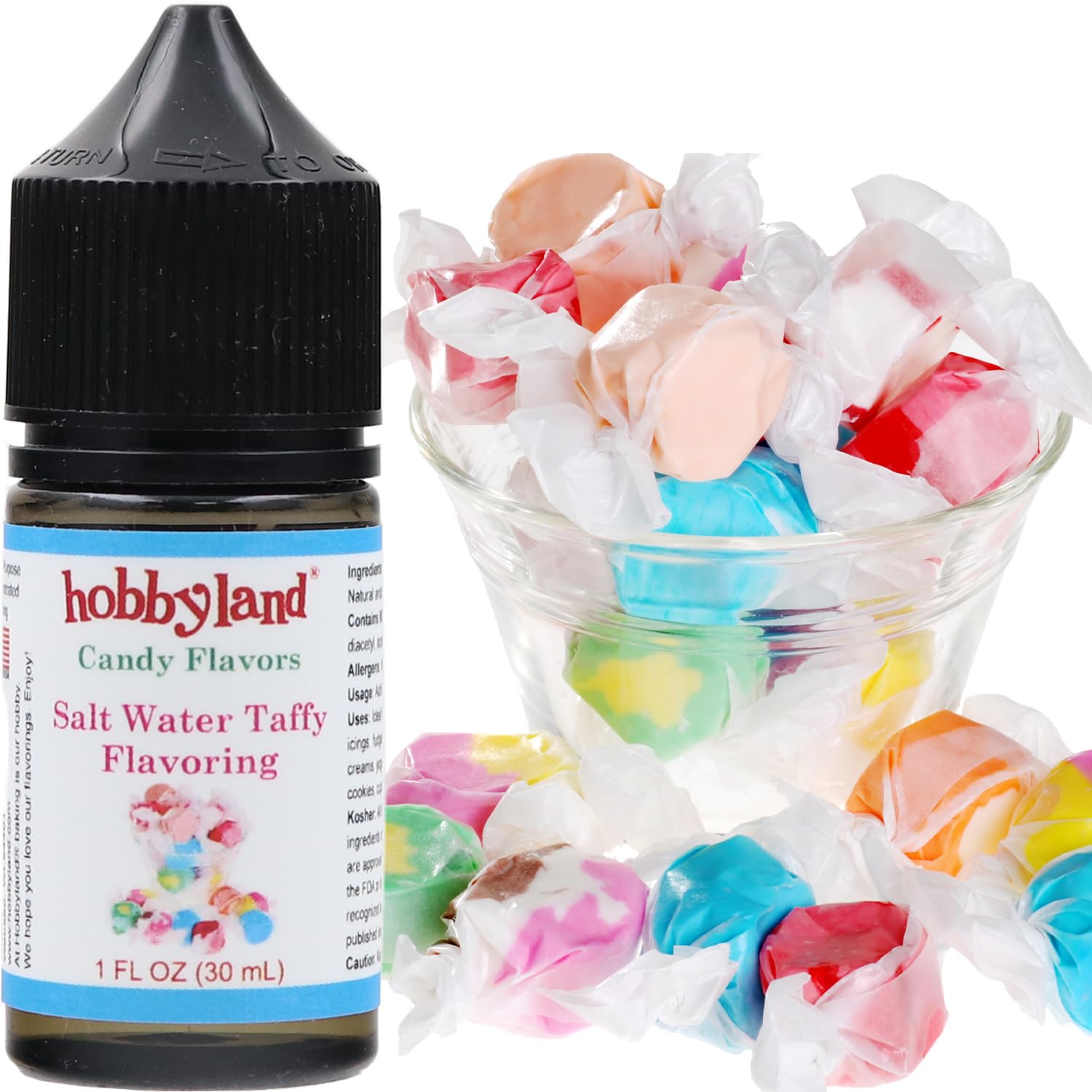 Hobbyland Sabores de caramelo (sabor a caramelo de agua salada, 1 onza líquida) Úselo como ingrediente en la preparación de alimentos y bebidas.