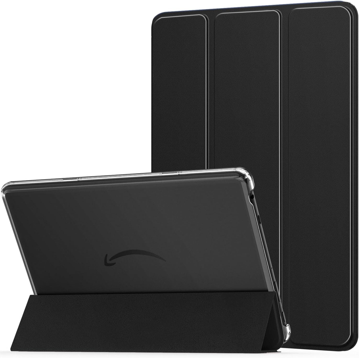 MoKo Funda para tablet Tienda Kindle Fire HD 10 (13 generación, versión 2023) de 10.1 pulgadas, funda de piel sintética con soporte triple para