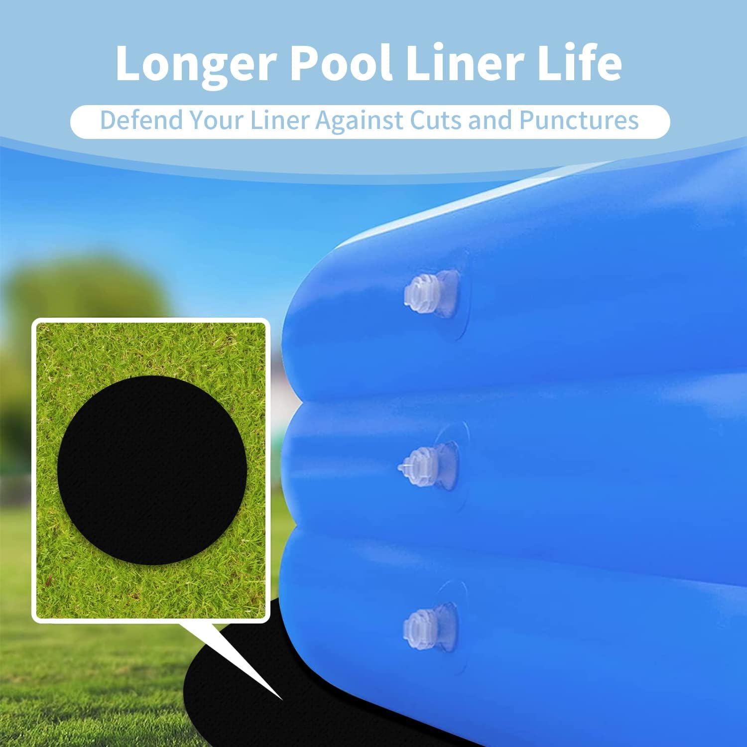 18Foot Eco-Friendly Round Pool Liner Pad – Prevent Punctures and Extend The Life of Your Above Ground Swimming Pool or Hot Tub Liner, Eco-Friendly