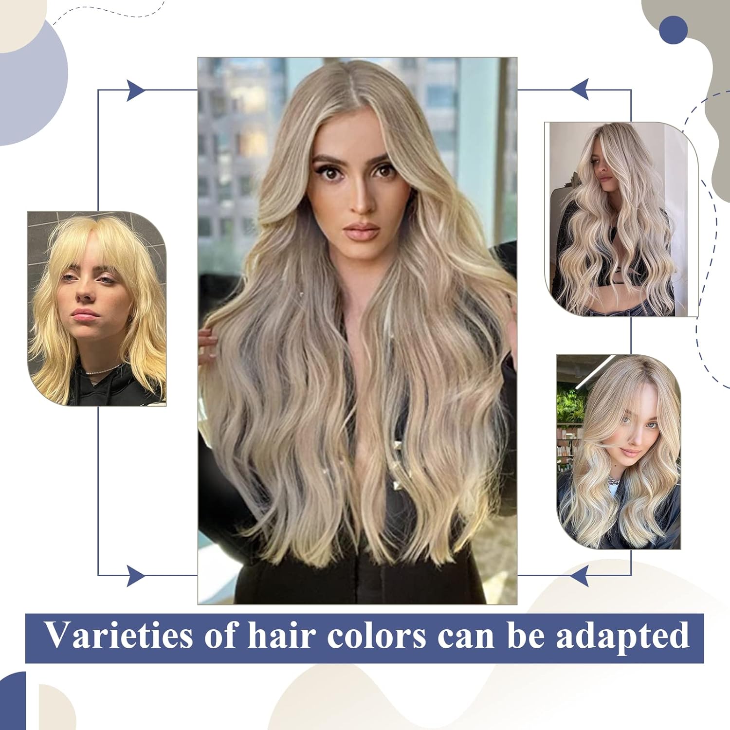 LaaVoo Extensiones de cabello humano con cinta adhesiva invisible de doble cara, 20 unidades, 1.06 oz, 12 pulgadas, color rubio platino, sin