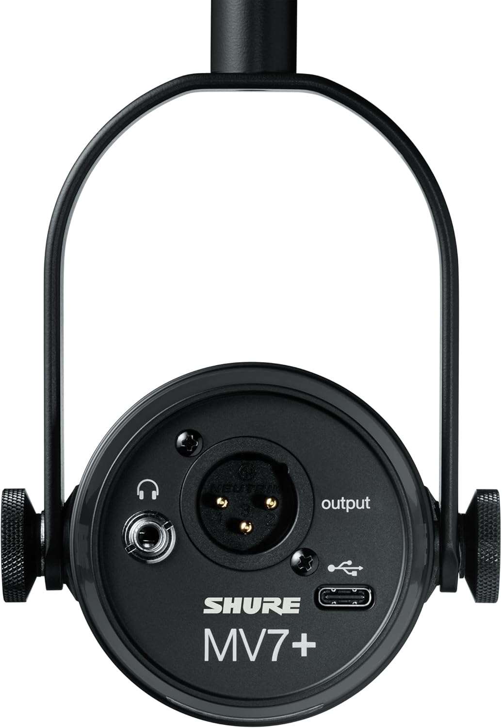 Shure MV7+ Podcast Microphone. Enhanced Audio, LED Touch Panel, USB-C & XLR Outputs, Auto Level Mode, Digital Pop Filter, Reverb Effects,