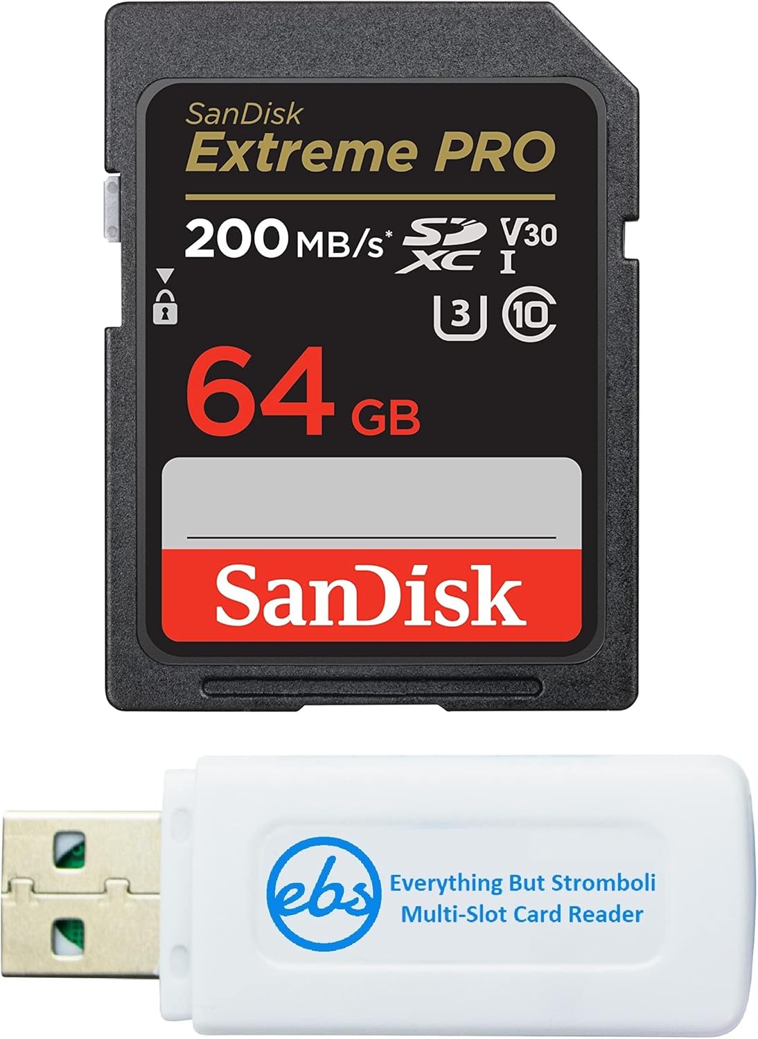 SanDisk – Tarjeta de memoria Extreme PRO SD UHS-I de 64 GB, funciona con cámara Sony sin espejo A7R V, ZV-1F y FX30 (SDSDXXU-064G-GN4IN) U3 V30 4K