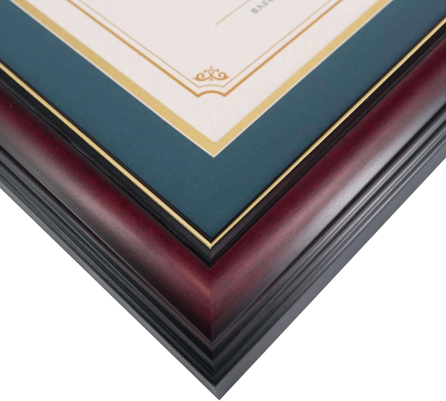 GraduationMall Marco de diploma de madera de cerezo de 11 x 17 pulgadas con soporte de borla para documentos de certificado de 8.5 x 11, vidrio