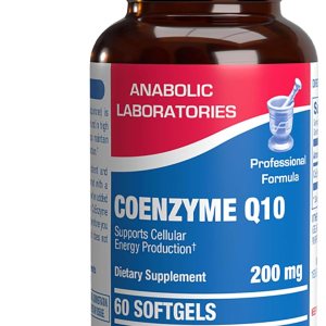 Anabolic Laboratories Cápsulas blandas CoQ10 de 200 mg – 30 suplementos de coenzima Q10 – CoQ10 para fertilidad, corazón, piel, pulmón y salud Anabolic Laboratories Cápsulas blandas CoQ10 de 200 mg – 30 suplementos de coenzima Q10 – CoQ10 para fertilidad, corazón, piel, pulmón y salud