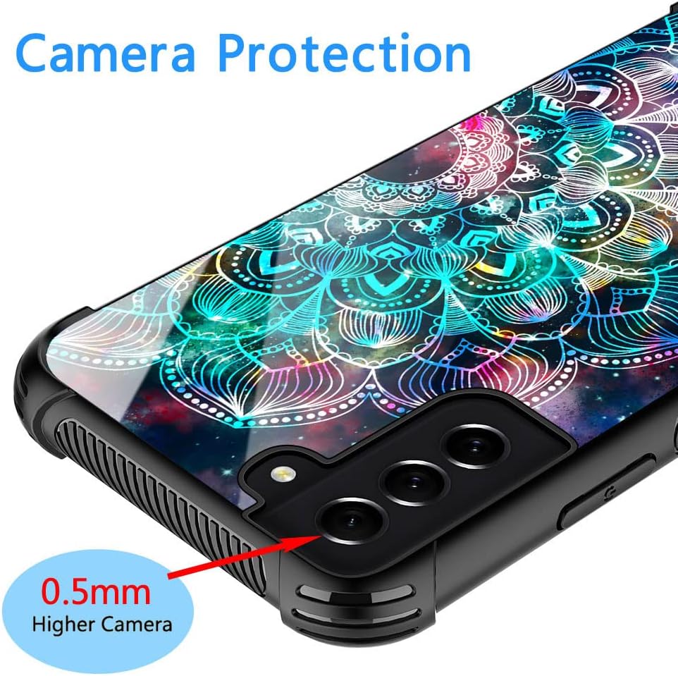 Funda para Samsung Galaxy S22, protección de grado militar, esquinas a prueba de golpes, funda antiarañazos para Samsung Galaxy S22 – Mandala