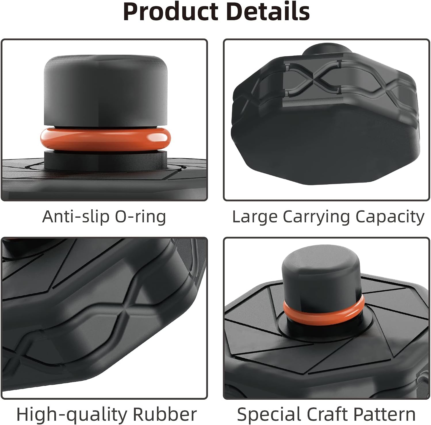 BIG RED Almohadillas de elevación para Tesla modelo YS3X antideslizante Jack Pucks Tesla Accesorios para batería y chasis, 4 paquetes con una funda