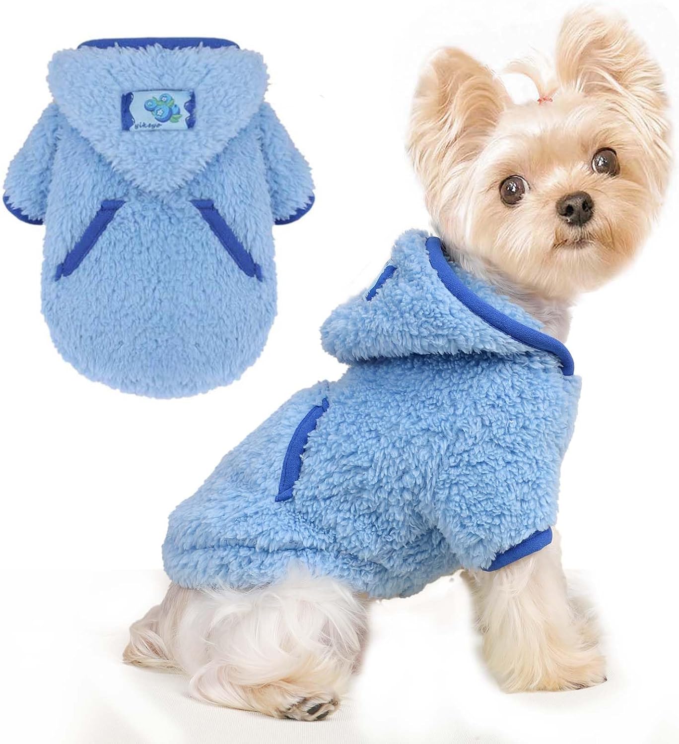 Sudadera con capucha para perro, ropa de invierno para perros pequeños, niños y niñas, sudaderas con capucha para perros para clima frío, abrigos de