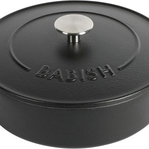 Babish Braiser de hierro fundido de 3 cuartos Babish Braiser de hierro fundido de 3 cuartos