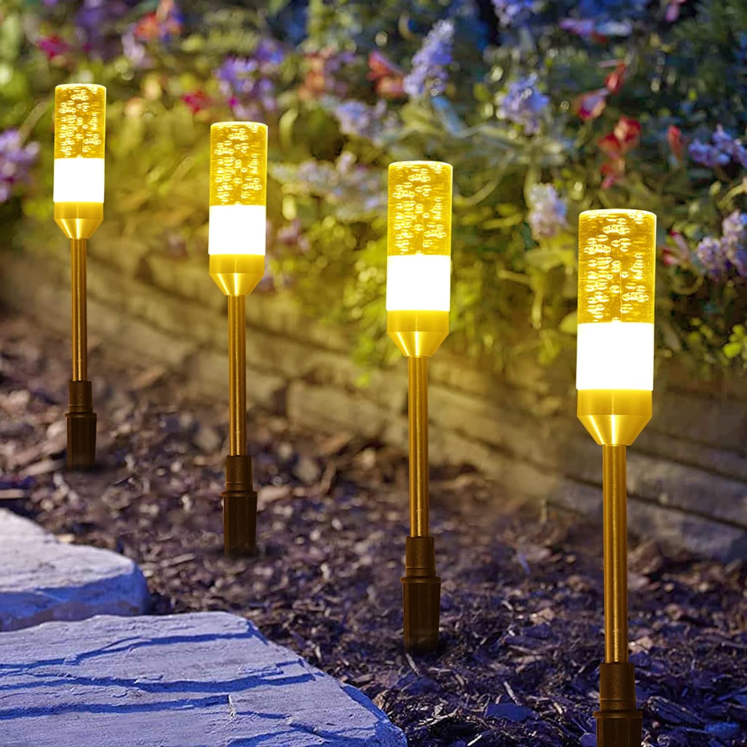 B-right Luces LED para caminos al aire libre, 6 piezas de 4.8 W, enchufe de CA de 12 V, iluminación de paisaje de bajo voltaje, 570 lúmenes,