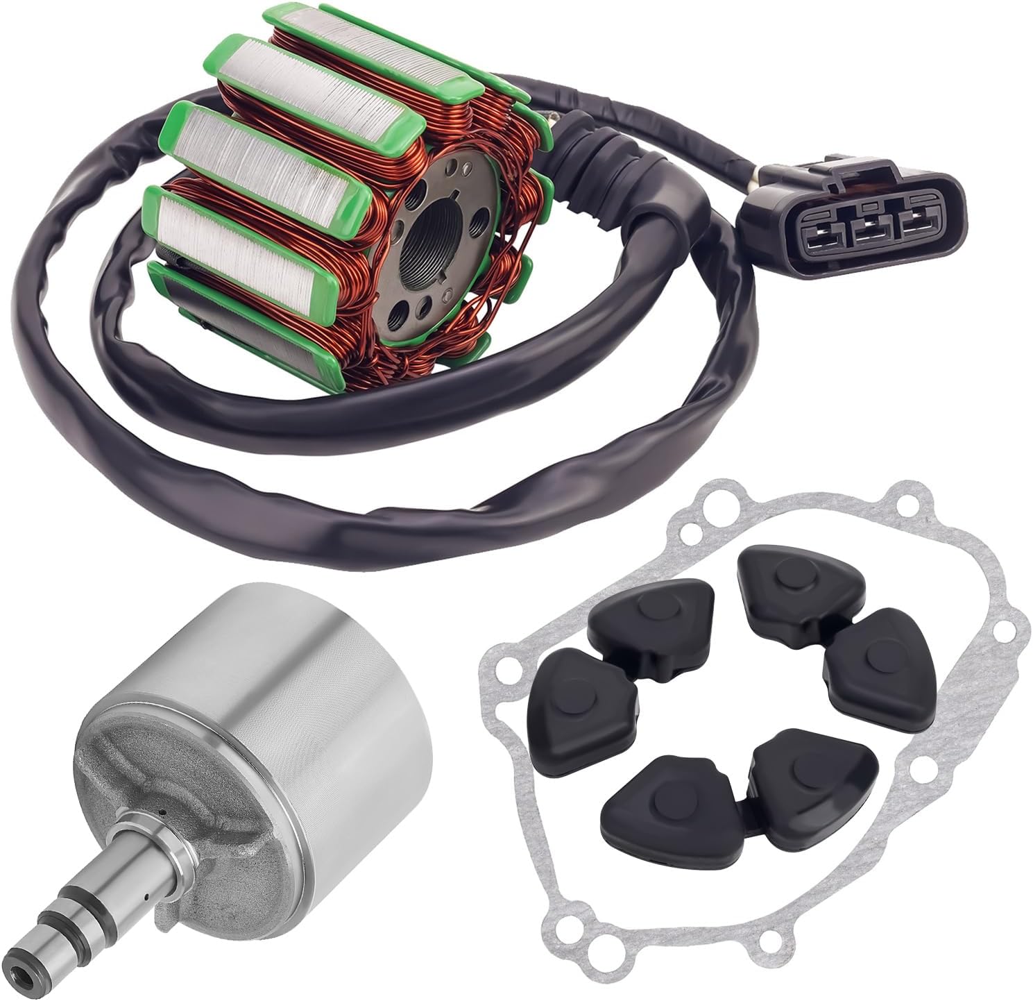 AHL Rotor de volante Estator Volante Bobina del estator Junta de culata Compatible Yamaha FZ1 2006-2010  YZF-R1 2004-2008