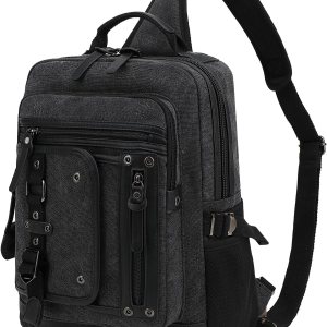 Leaper Bolso de mensajero retro para hombre, bolso cruzado al aire libre, bolso de hombro Leaper Bolso de mensajero retro para hombre, bolso cruzado al aire libre, bolso de hombro