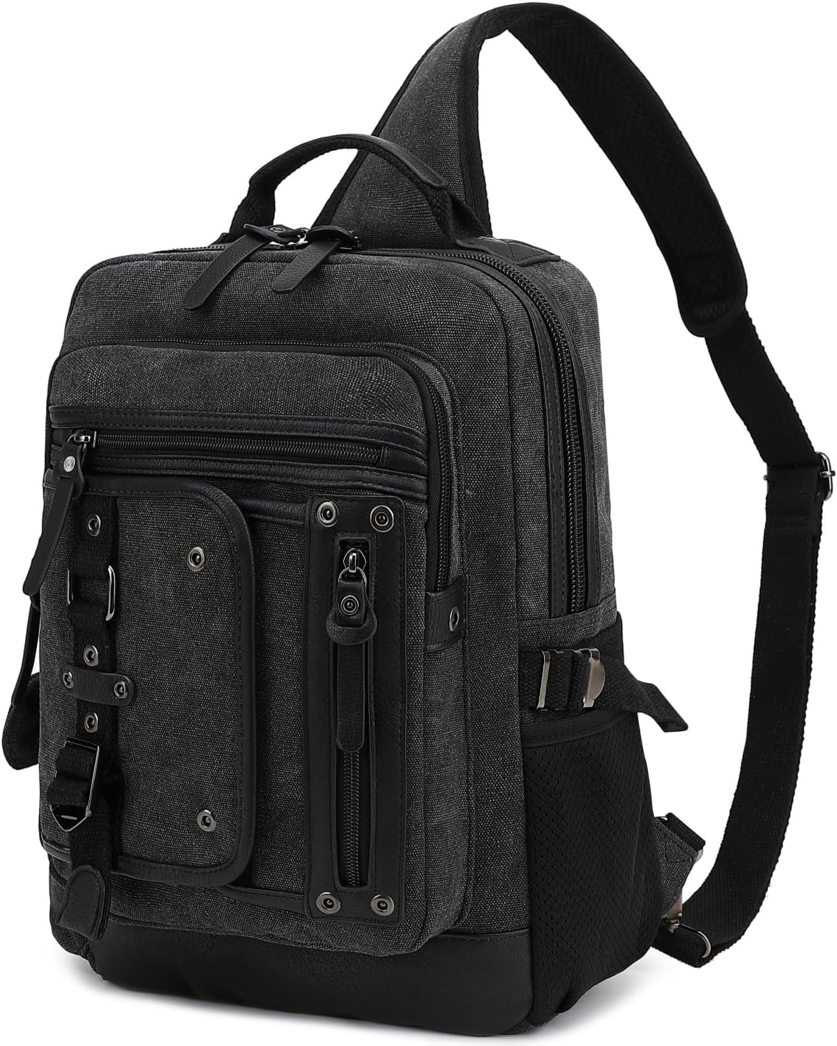 Leaper Bolso de mensajero retro para hombre, bolso cruzado al aire libre, bolso de hombro