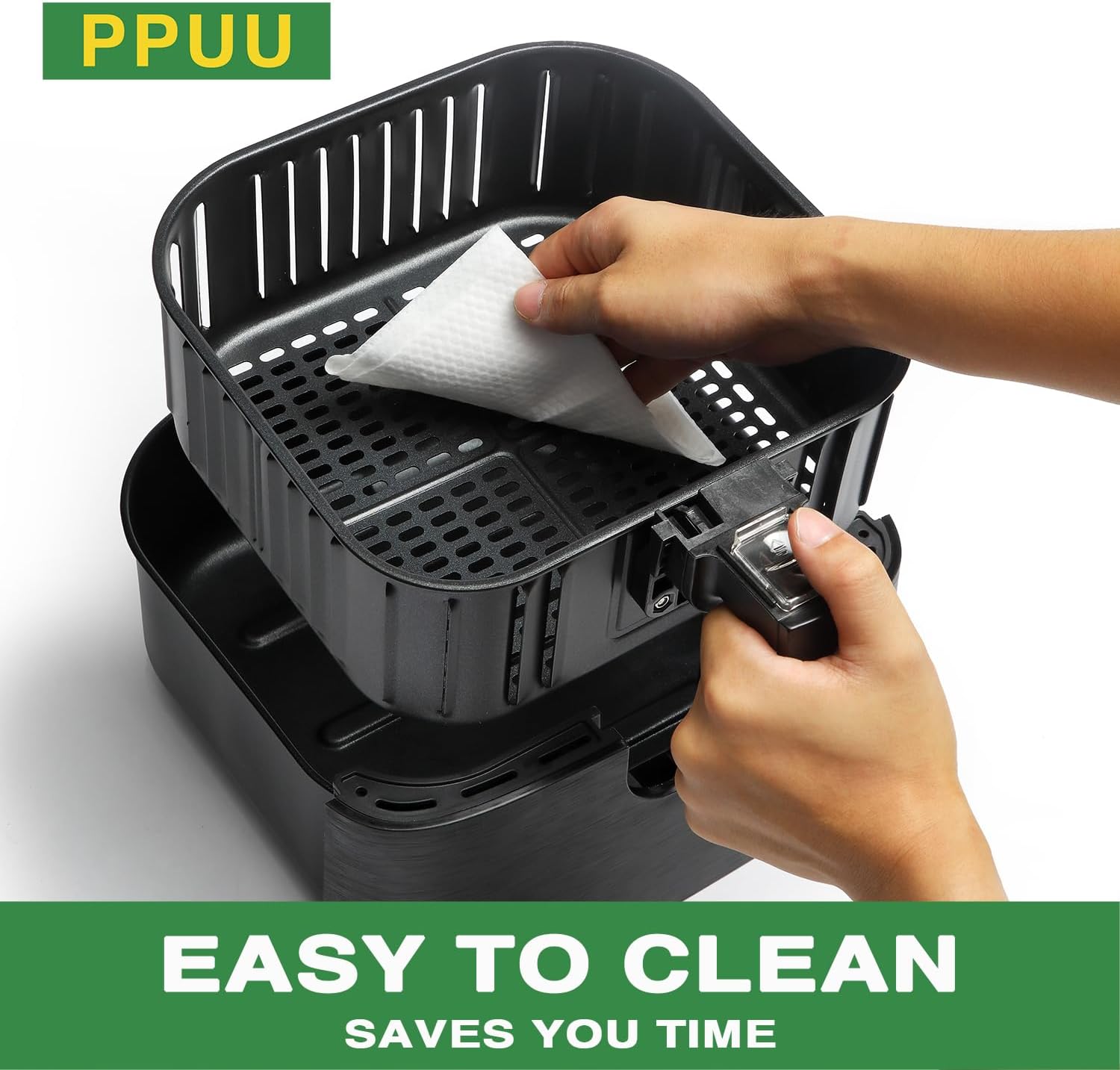 Forros desechables para freidora de aire, papel pergamino para freidora de aire de 6.5 pulgadas, compatible con COSORIChefmenInstantPot 3-5QT