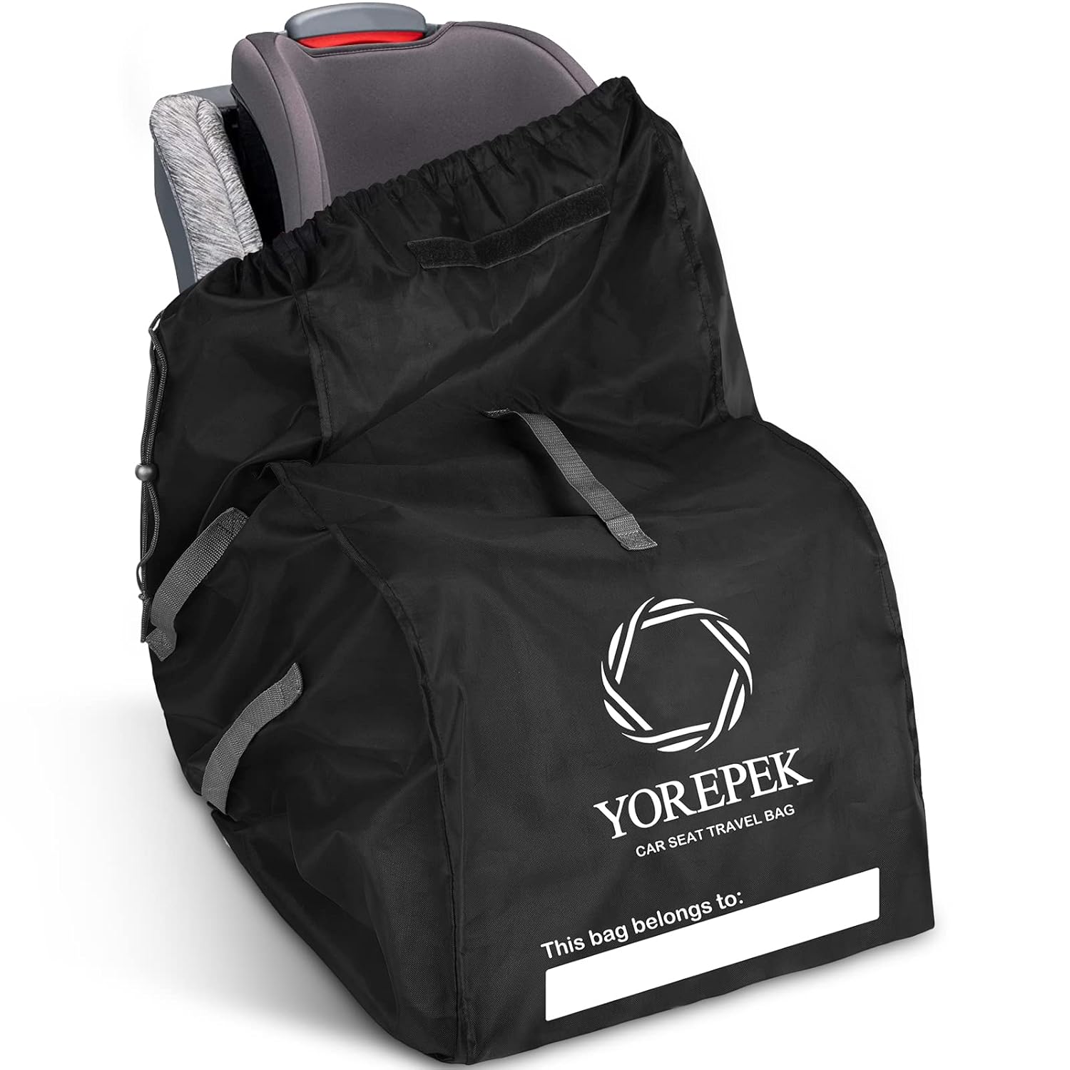 YOREPEK Bolsa de viaje para asiento de automóvil infantil compatible con todos los asientos y bases de automóvil Nuna Pipa, Chicco KeyFit 30 y base,