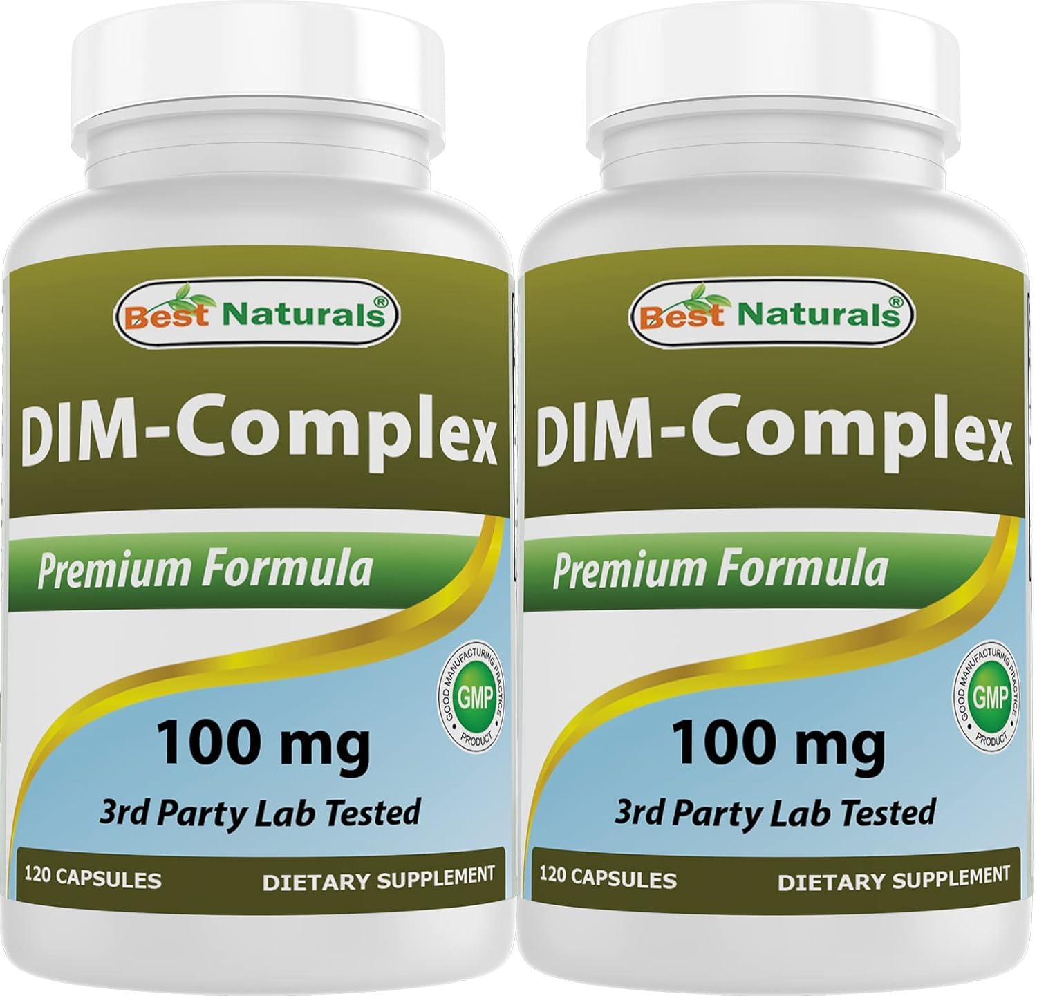 Best Naturals DIM Complex 100 mg 120 cápsulas (120 unidades (paquete de 2))