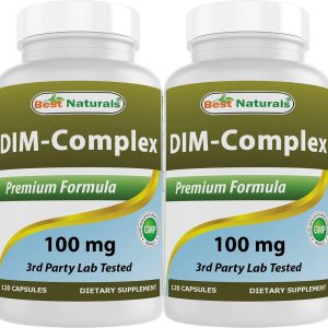 Best Naturals DIM Complex 100 mg 120 cápsulas (120 unidades (paquete de 2)) Best Naturals DIM Complex 100 mg 120 cápsulas (120 unidades (paquete de 2))