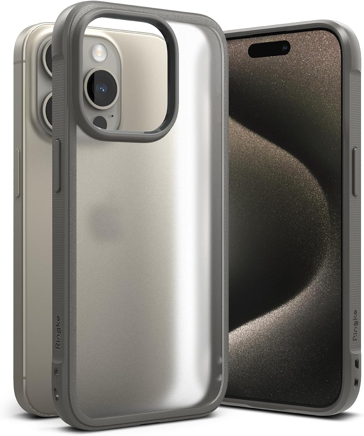 Ringke Fusion Bold No más decoloración Funda compatible con iPhone 15 Pro Max, tecnología antihuellas dactilares que evita manchas grasas,