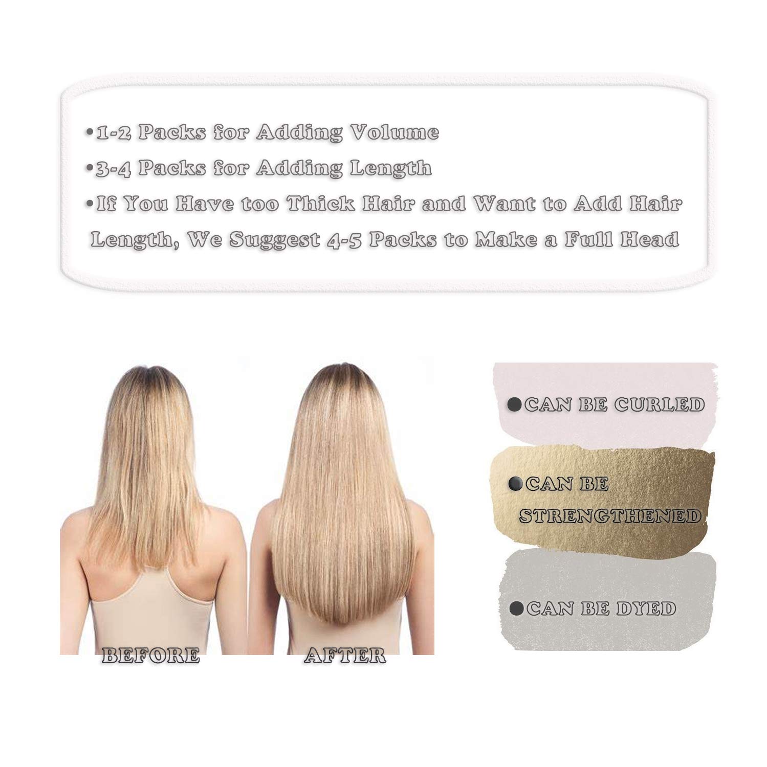 Anrosa Extensiones de cabello humano de 20 pulgadas con cinta adhesiva de alta calidad, cabello sedoso natural, 20 unidades, 1.76 onzas, extensiones