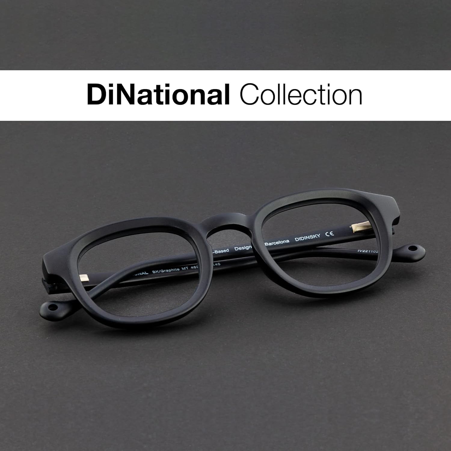 DIDINSKY READING GLASSES Lectores unisex con bloqueo de luz azul. Monturas de acetato, patillas flexibles y lentes antirreflectantes – DINATIONAL