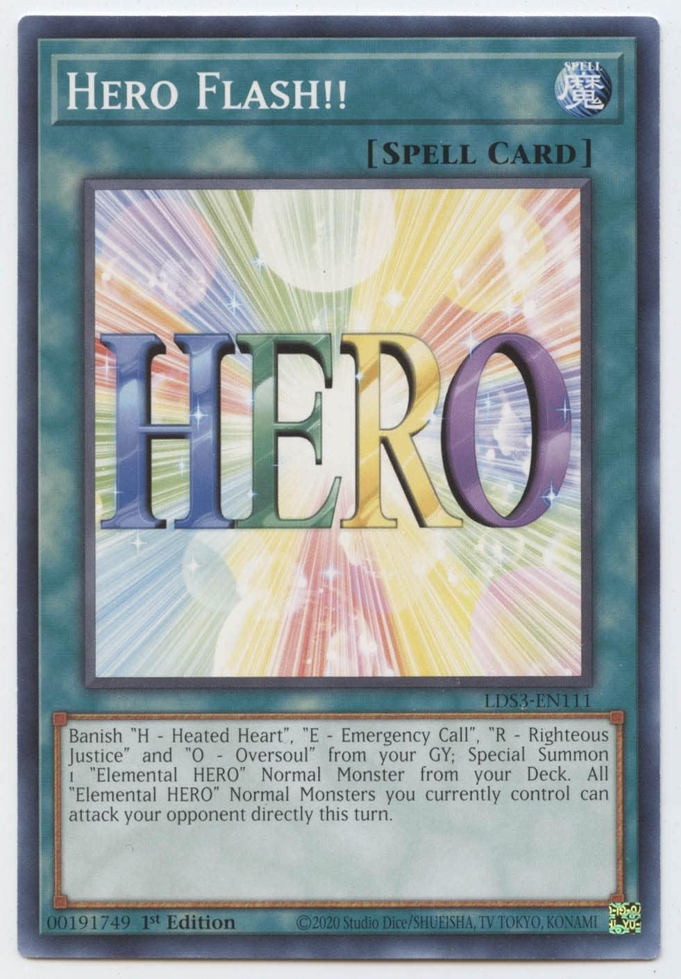 Hero Flash!! – LDS3-EN111 – Común – 1 Edición