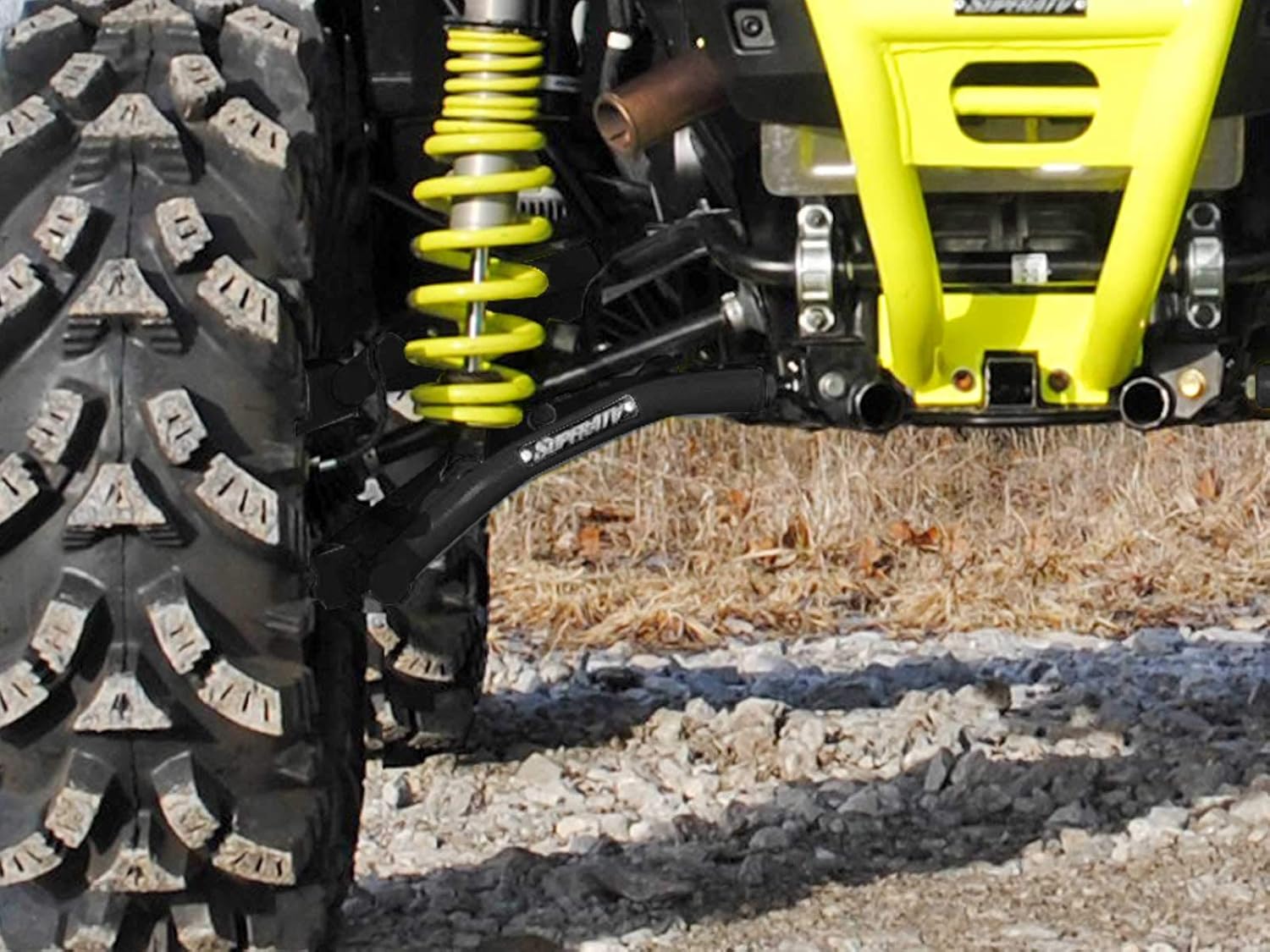 SuperATV Brazos A de desplazamiento trasero de alta holgura para Polaris RZR S 10002019-2020 S4 1000 – Negro
