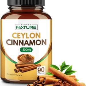 Suplemento de canela de 1800 mg con polvo de canela de Ceilán orgánico de alta potencia, apoya el metabolismo del azúcar y la salud cardíaca, Suplemento de canela de 1800 mg con polvo de canela de Ceilán orgánico de alta potencia, apoya el metabolismo del azúcar y la salud cardíaca,