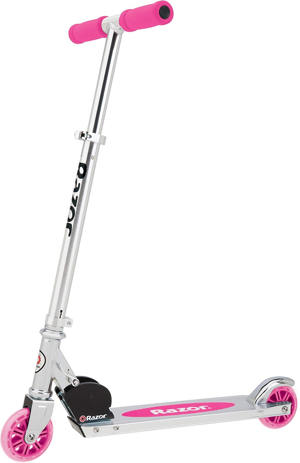 Razor – Patinete A2 para niños, barra de ruedas, plegable, ligero, sistema de reducción de vibración frontal, manubrio de altura ajustable