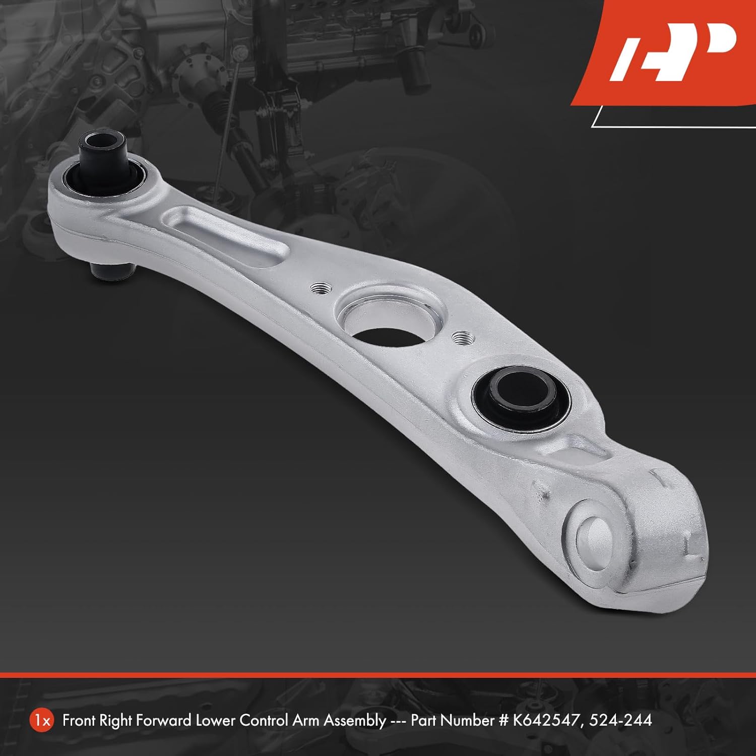 A-Premium Brazo de control inferior delantero derecho adelante, con buje, compatible con Infiniti G35 2005-2006, AWD