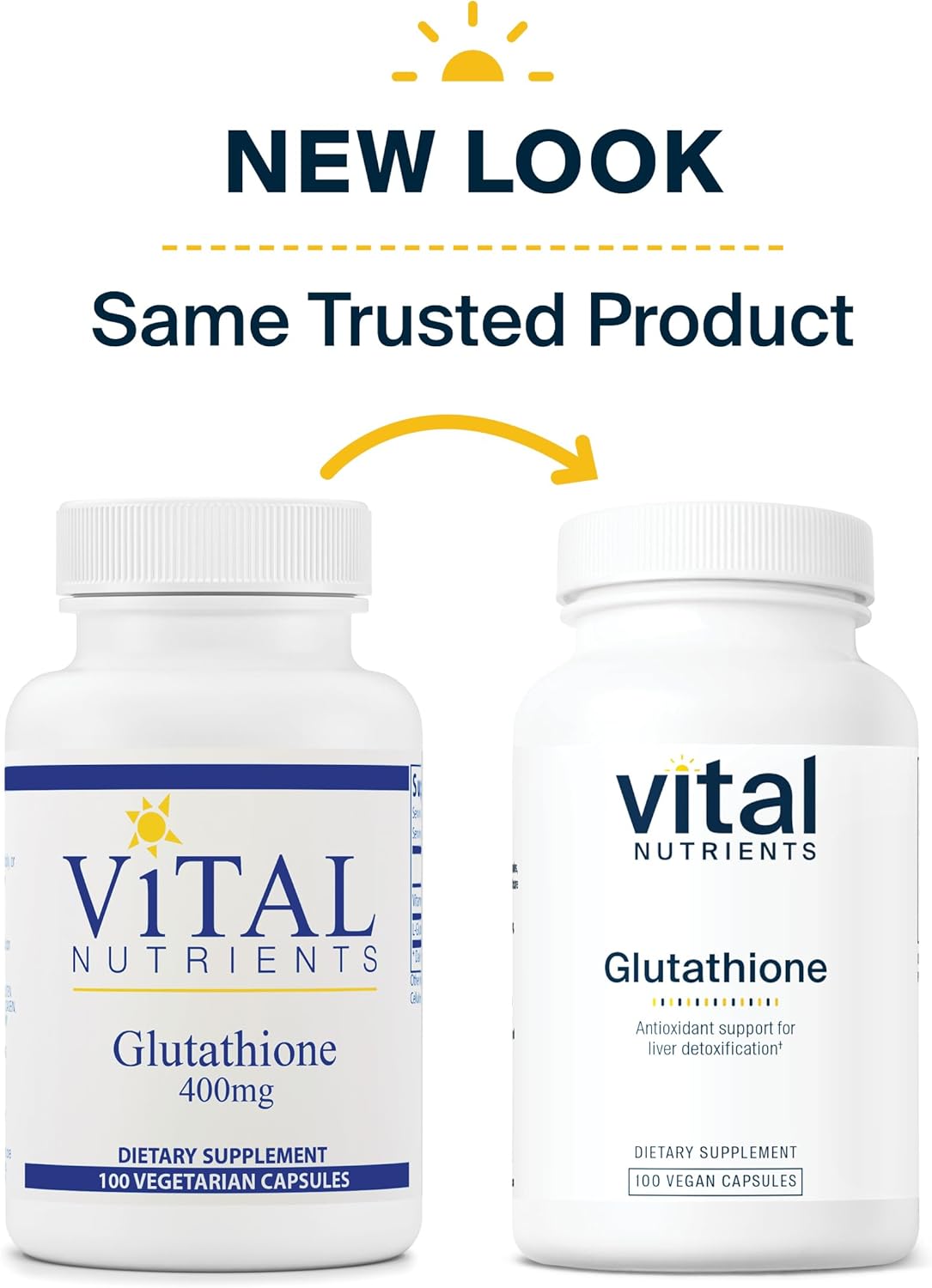 Vital Nutrients Glutatión liposomal 400 mg  Suplemento antioxidante vegano para promover la salud del hígado y la desintoxicación hepática*  Sin