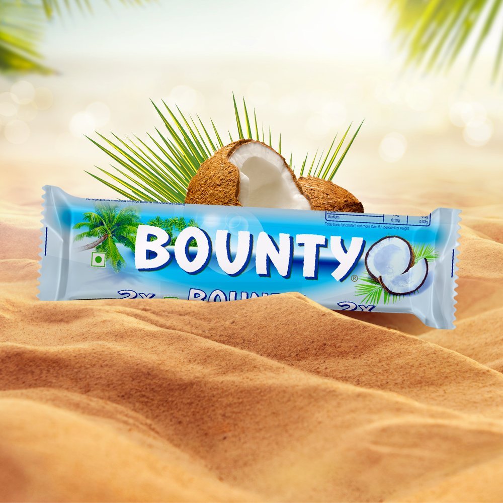 Bounty Barra de chocolate con leche, 2.01 oz