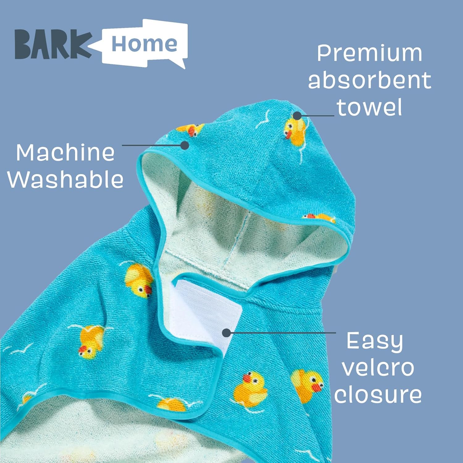 Barkbox Bata absorbente de alta calidad con capucha para perro, toalla de secado rápido para mascotas para viajes de baño y playa, toalla de baño
