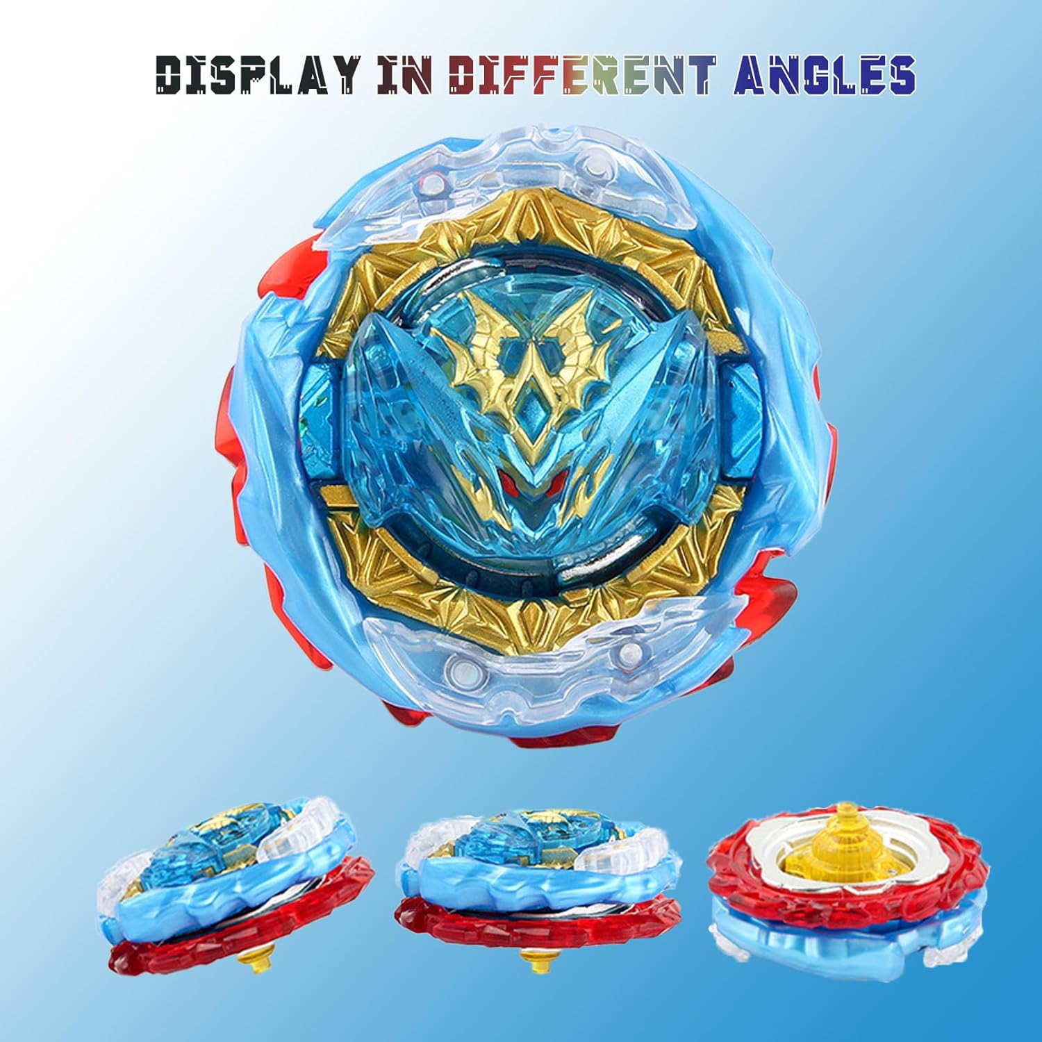 Zelzen Bey Burst Blade Gyro juguete, Bey Metal Fusion Spinning Battling Top Blades con lanzador de cuerda y asa, juegos de lucha de cumpleaños para