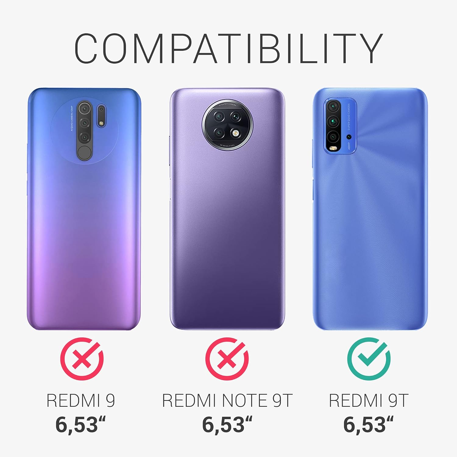 kwmobile Funda compatible con Xiaomi Redmi 9T – Funda protectora de silicona TPU suave y delgada – remolino de coco