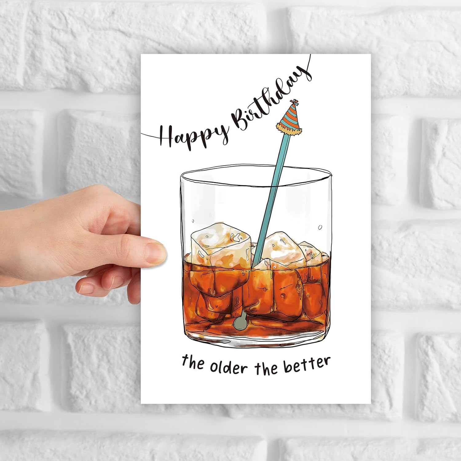 Tarjeta de feliz cumpleaños para hombres, divertida tarjeta de cumpleaños de compañero de trabajo, tarjeta de cumpleaños para él amigos (El mayor y