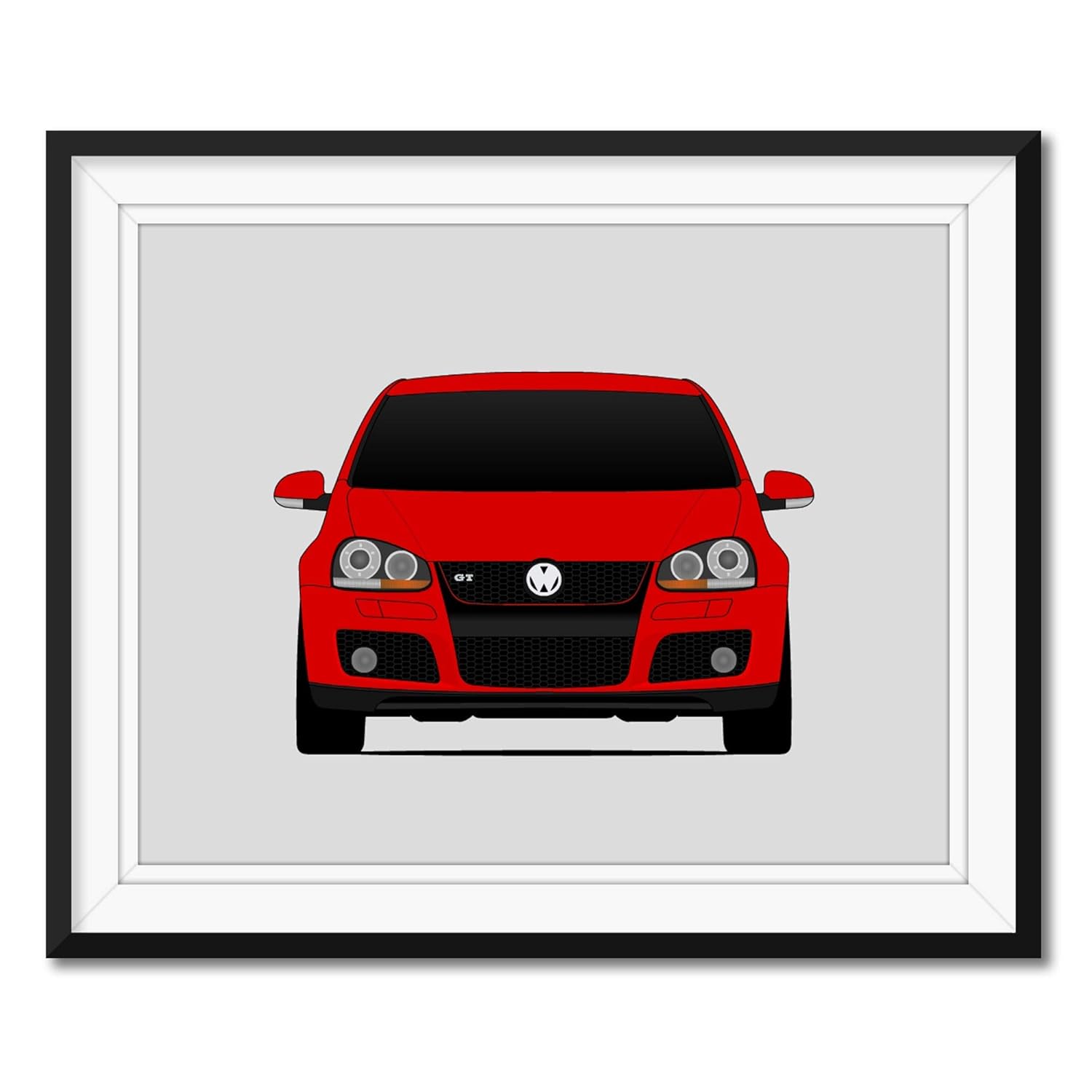 Volkswagen Golf GTI MK5 (2004-2008) 5th Generation Inspired Poster Print Wall Art Decor Handmade (Unframed)