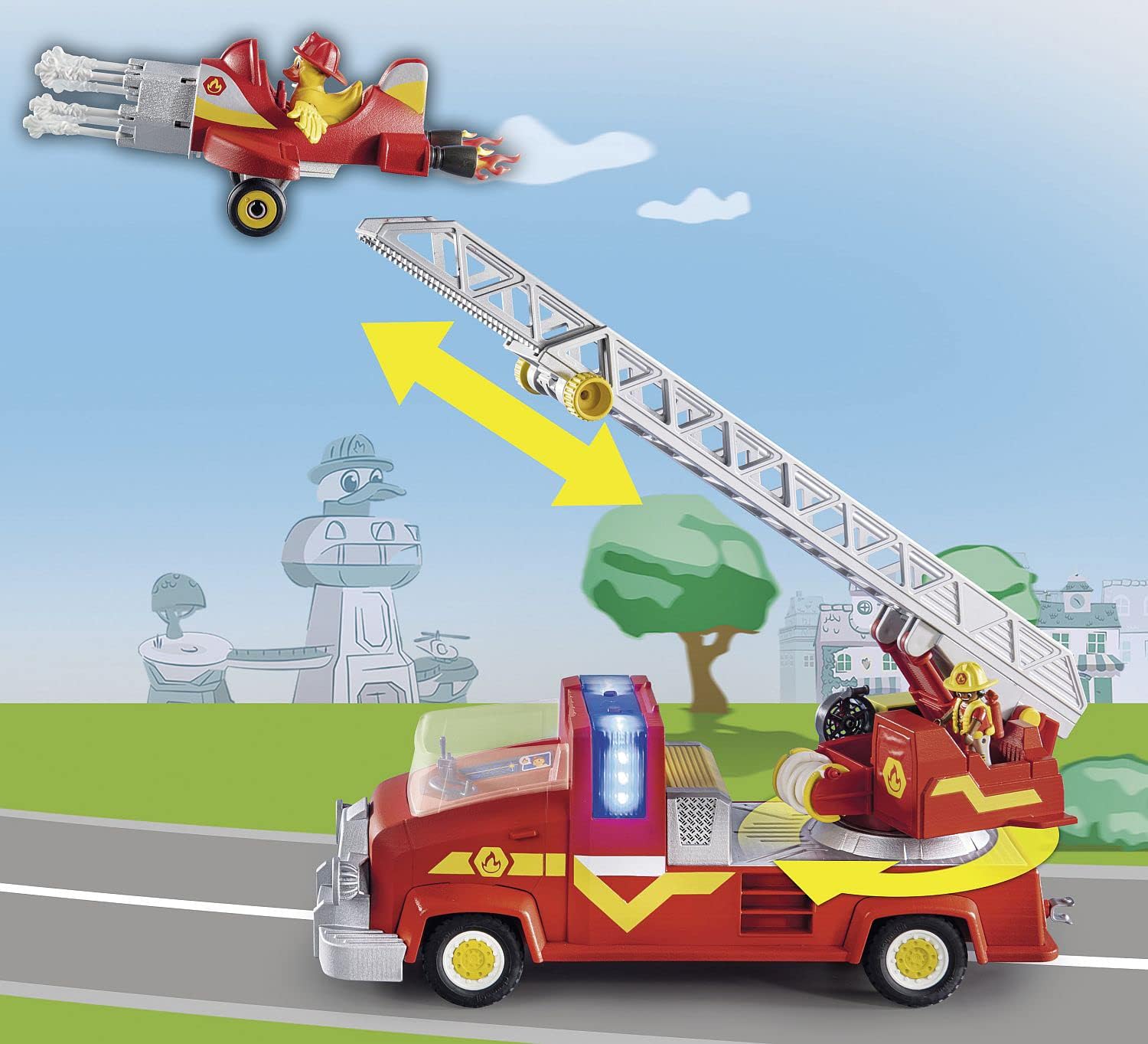 Playmobil Duck On Call – Camión de rescate de incendios