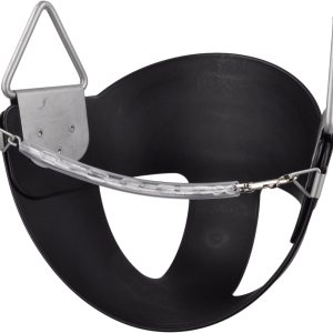 Swing Set Stuff Half Bucket – Solo asiento- con adhesivo SSS, color negro Swing Set Stuff Half Bucket – Solo asiento- con adhesivo SSS, color negro