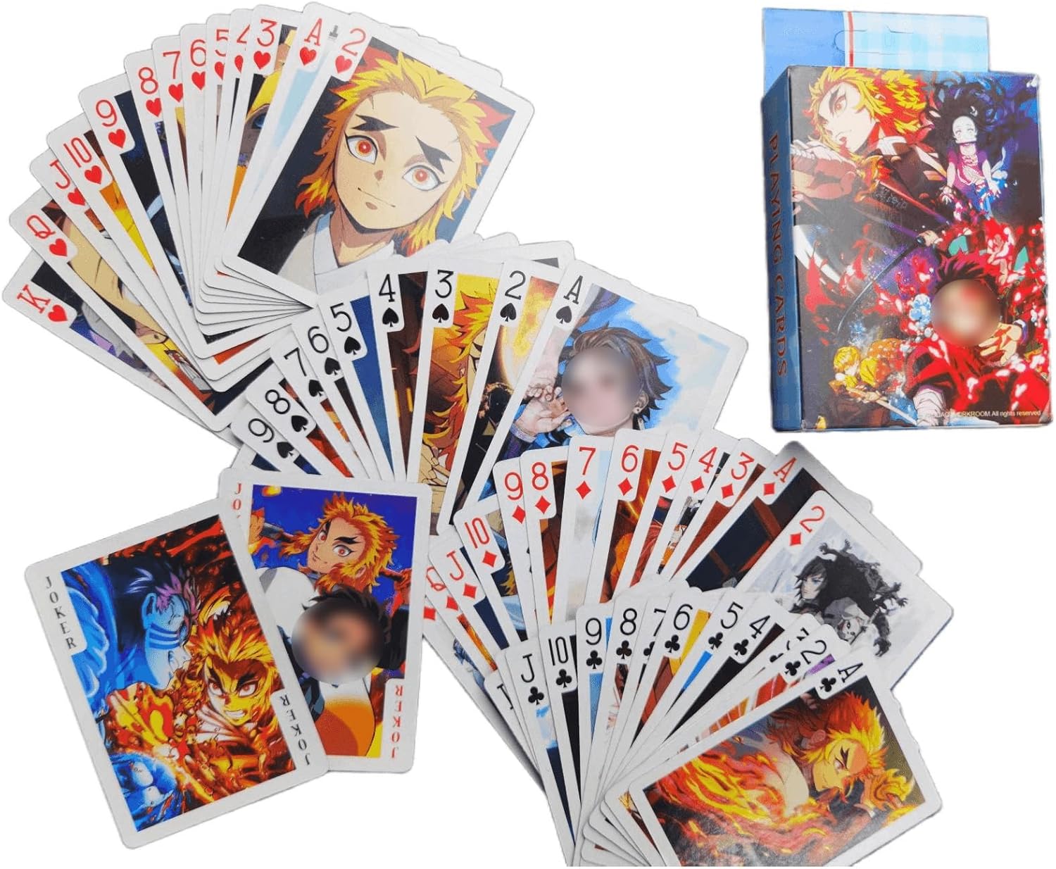 Juego de cartas de juego inspirado en el anime con impresionantes imágenes de múltiples series populares, incluye tarjetas coleccionables de