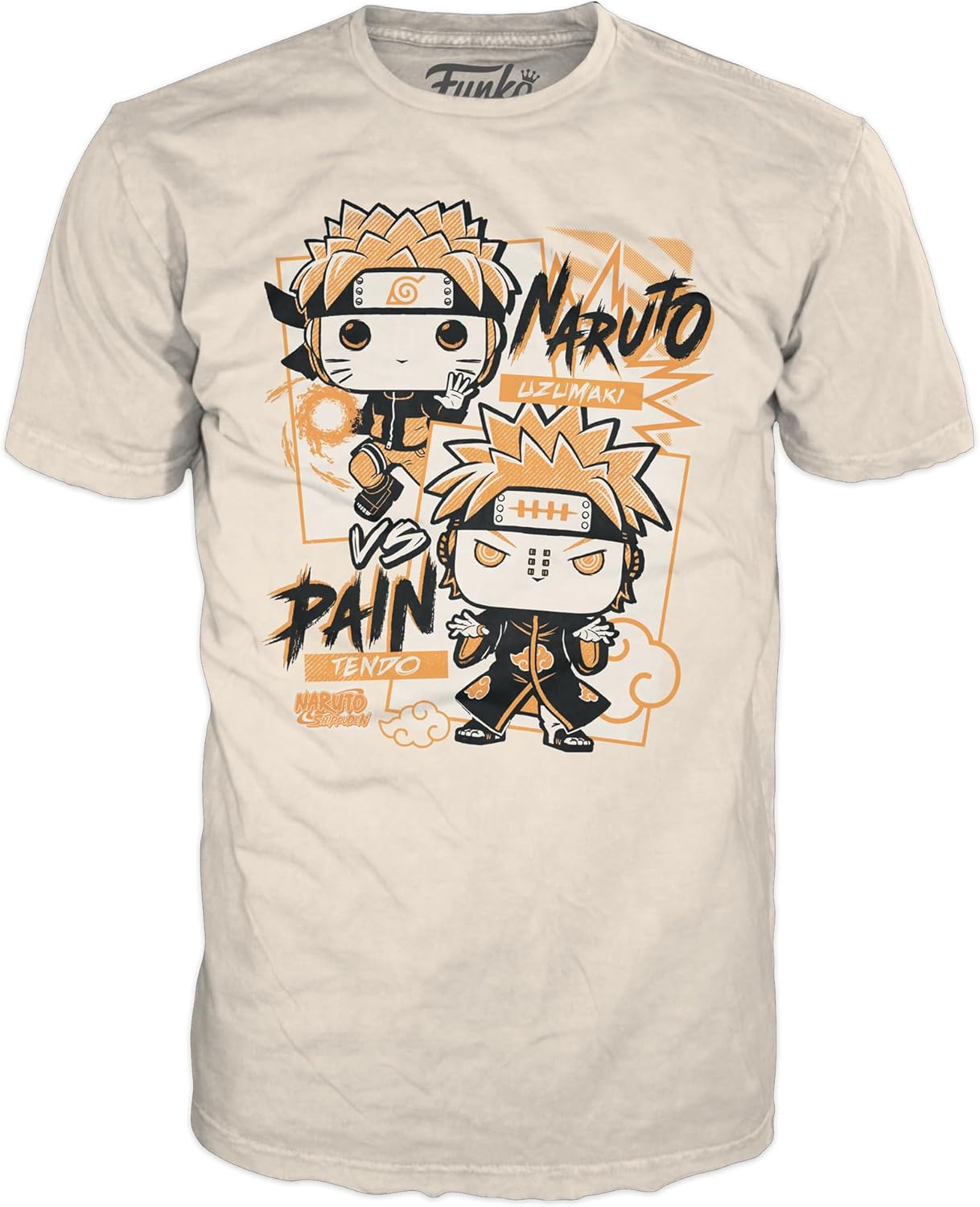 Funko Pop! Camiseta en caja Naruto – Naruto Uzumaki vs Pain Tendo – 2XL