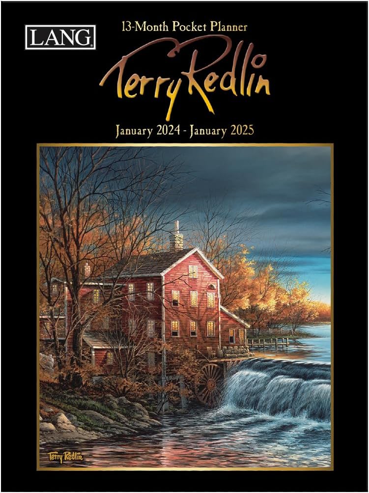 LANG Terry Redlin 24991003183 – Agenda mensual de bolsillo 2024