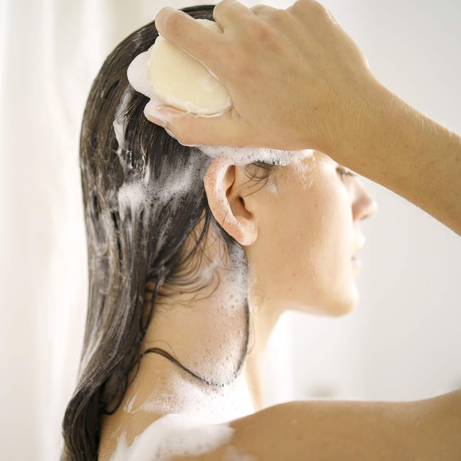Barra de champú, una y hecha para todo tipo de cabello, con aceite de argán, 4 onzas