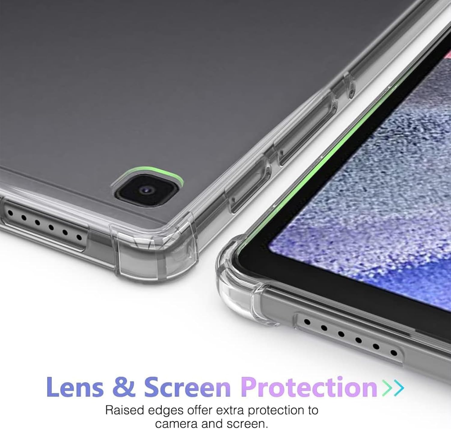 Funda transparente para Samsung Galaxy Tab A7 Lite de 8.7 pulgadas, modelo 2021 (SM-T220T225T227), esquinas a prueba de golpes, protección contra
